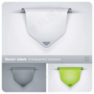 美丽的装饰边矢量素材2透明装饰标签