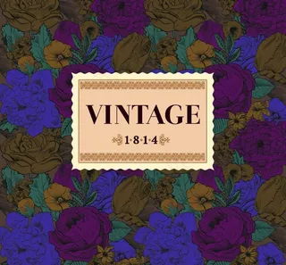 复古婚礼邀请卡图片