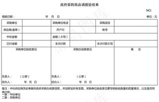 *采购商品调拨验收单