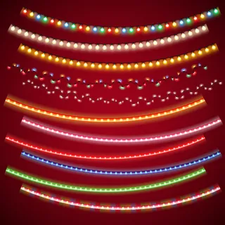 11款精美节日彩灯串矢量素材.zi...