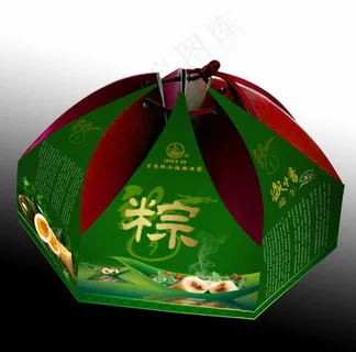 粽子包装效果图图片