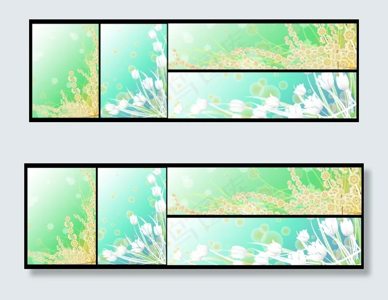 梦幻植物ai矢量模版下载