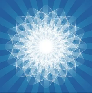 矢量蓝色光晕色彩放射背景