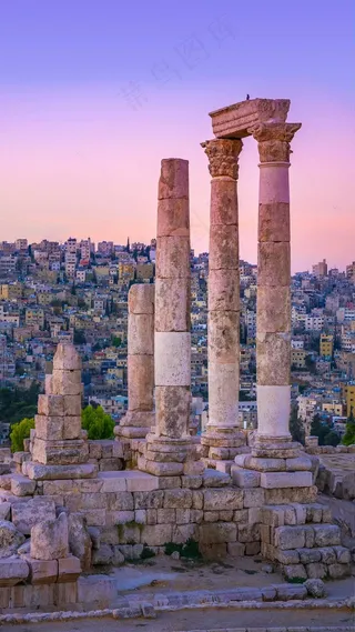 罗马柱高清摄影图片