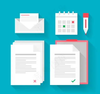 5款商务办公元素矢量素材