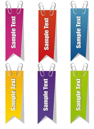 创意吊旗标签设计矢量素材