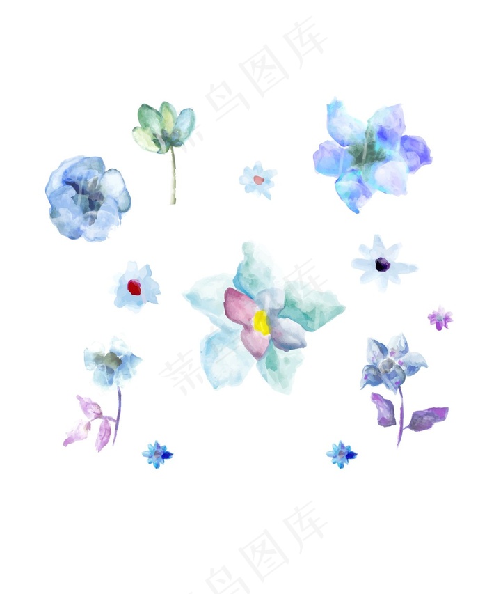 水彩植物花卉