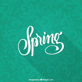 花的绿色春天背景