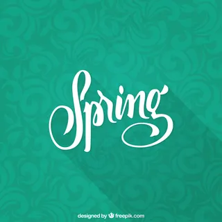 花的绿色春天背景