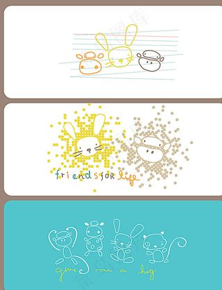 可爱贺卡 卡片图片