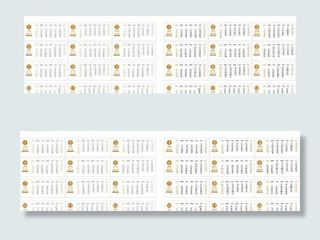 2010月历 挂历 日历 台历矢量