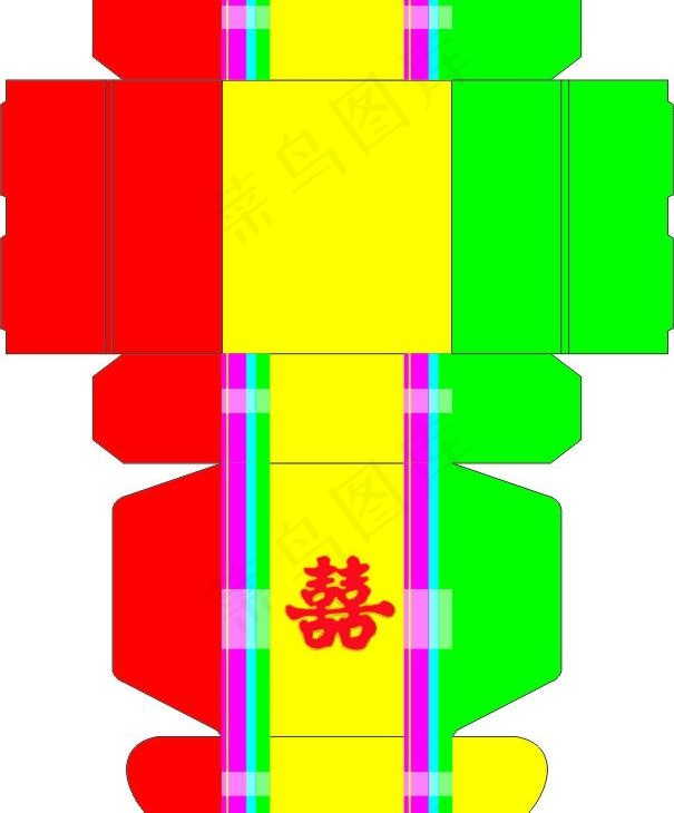 包装 喜糖盒包装图片cdr矢量模版下载