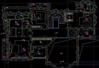 别墅石材装饰 平面