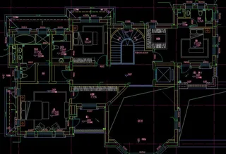 别墅石材装饰 平面