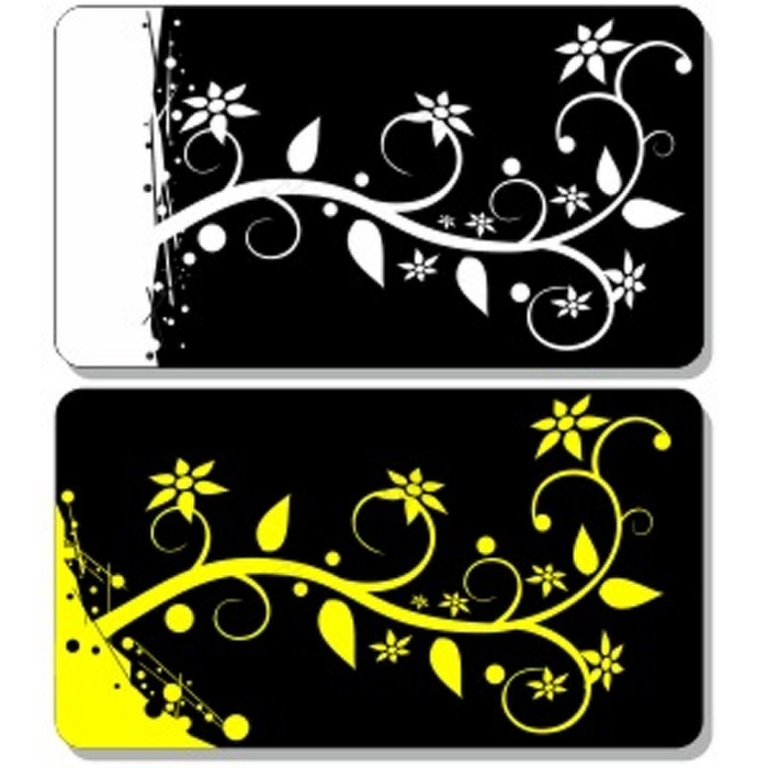 花卉元素的名片矢量背景图案