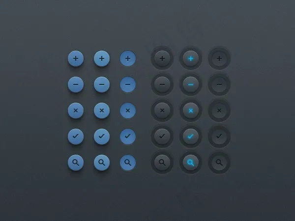 用户界面按钮psd素材psd模版下载