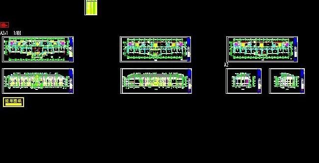 实验小学四层教学楼建筑施工图