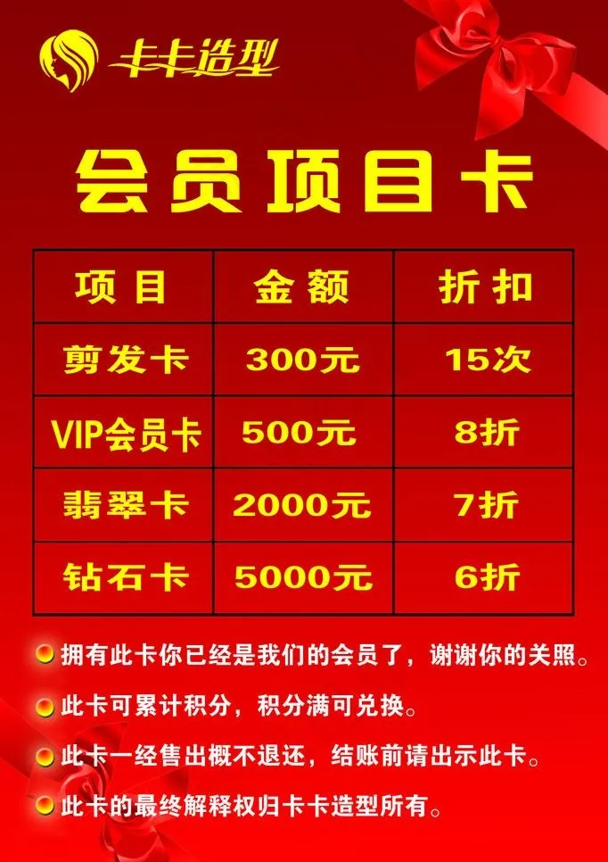 会员项目卡图片psd模版下载