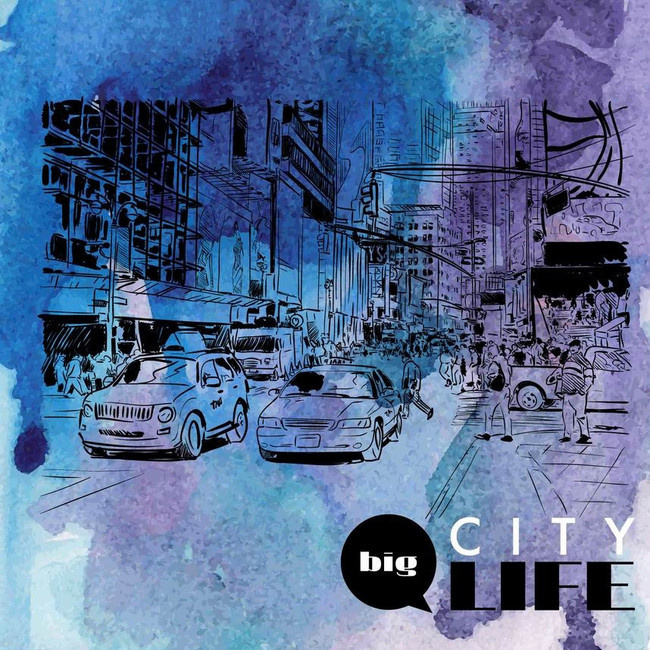 水墨城市风景图片