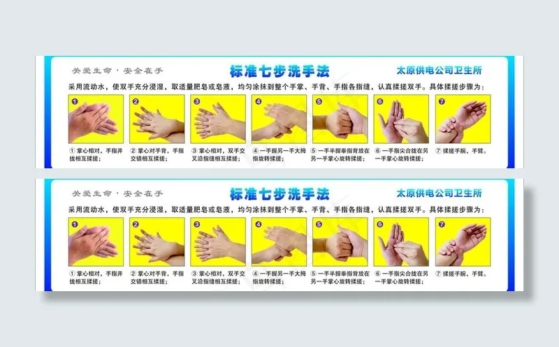 七步洗手法图片