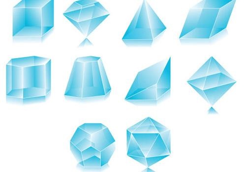 通透的钻石矢量素材