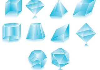 通透的钻石矢量素材