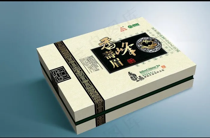 香峰寿眉茶礼盒（展开图）图片(5315X4370(DPI:300))psd模版下载