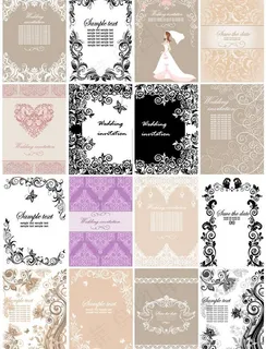 欧式花纹边框 婚纱婚礼花纹图片