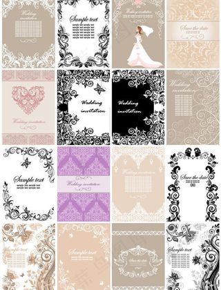 欧式花纹边框 婚纱婚礼花纹图片