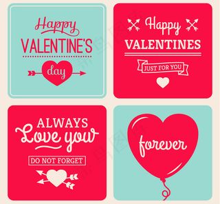 精美情人节贺卡矢量图