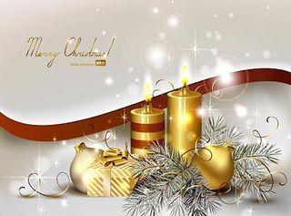 梦幻圣诞主题背景矢量