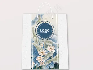 中国风素雅礼品袋商务通用手提袋设计
