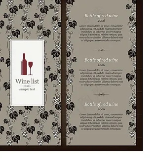 餐馆的菜单模板素材