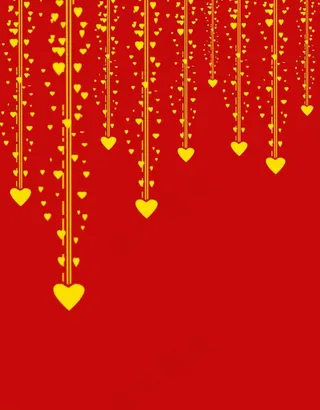 红色心型背景图片