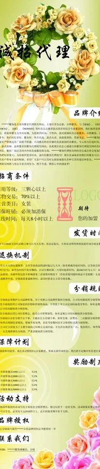 网店实体 招聘分销图片psd模版下载