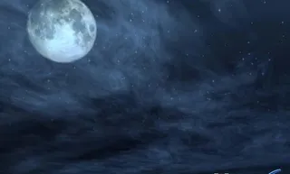 夜空场景Full moon whe...
