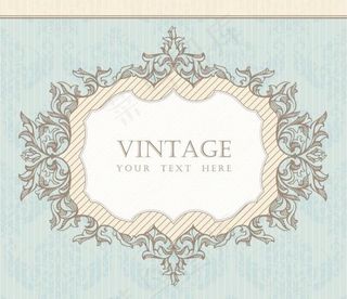 欧式风格花纹边框矢量素材