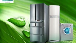 海信冰箱清爽宣传广告图片模板