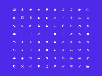 手机app80个简约长宽小图标