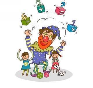 卡通小丑儿童漫画