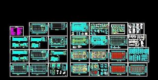 框架结构三层办公楼建筑平面图