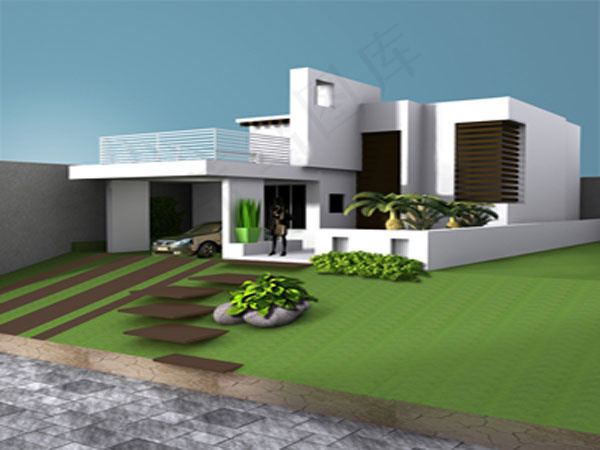 现代建筑模型图