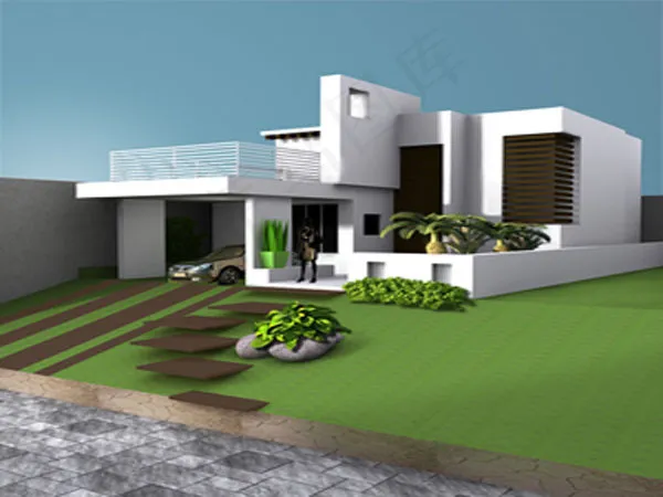 现代建筑模型图