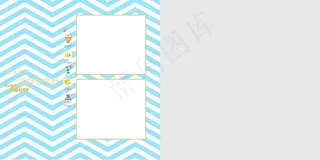 儿童影楼画册 卡通宝宝照片相册模板...