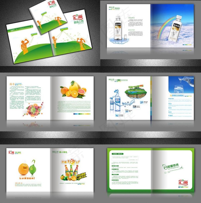 汇源果汁矿泉水画册图片