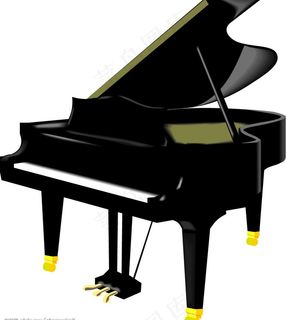 矢量钢琴图片