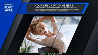 简洁风格的倾斜样式内容包装模板,含...