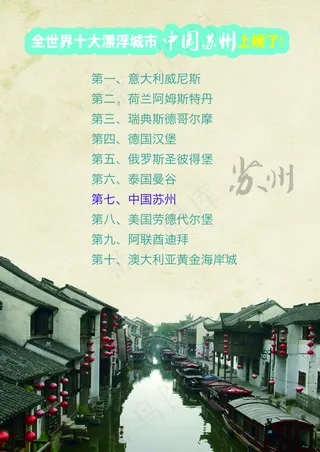 全国十大城市苏州上榜了