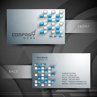 高档大气精致简洁名片设计模板