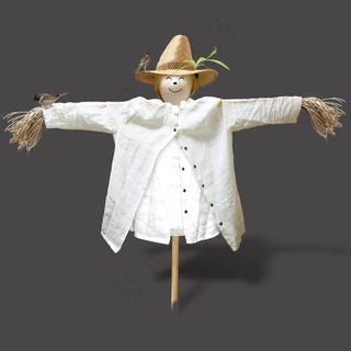 田园稻草人PSD高清素材